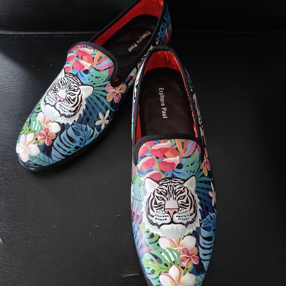 Erphpre Paul Men's Vibrant. Slip-On Party Shoes - Multicolor